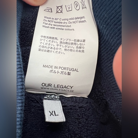 Our Legacy - Navy Polarfleece - 52 - XL - Picture 6 of 7